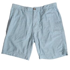 Wallin & Bros Muted Teal 100% Cotton Chino Shorts Resort Coastal Men's 33 Waist‎